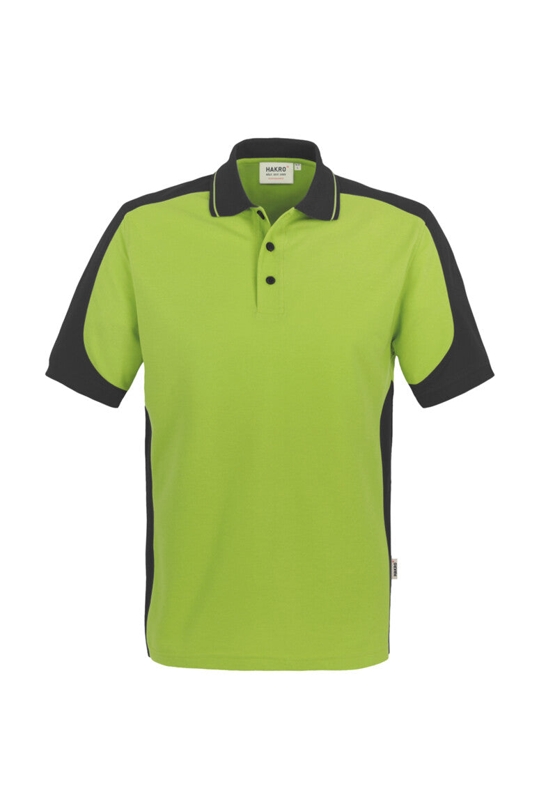 HAKRO Poloshirt Contrast MIKRALINAR® - Kiwi/anthrazit - 1