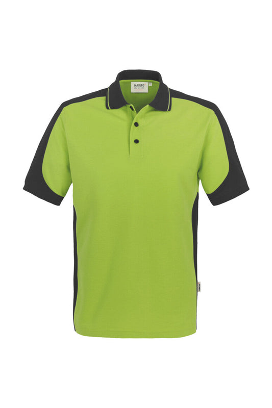 HAKRO Poloshirt Contrast MIKRALINAR® - Kiwi/anthrazit - 1