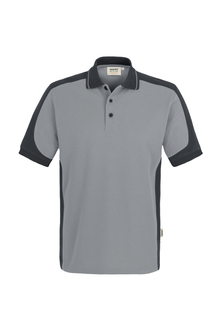 HAKRO Poloshirt Contrast MIKRALINAR® - Titan/anthrazit - 1