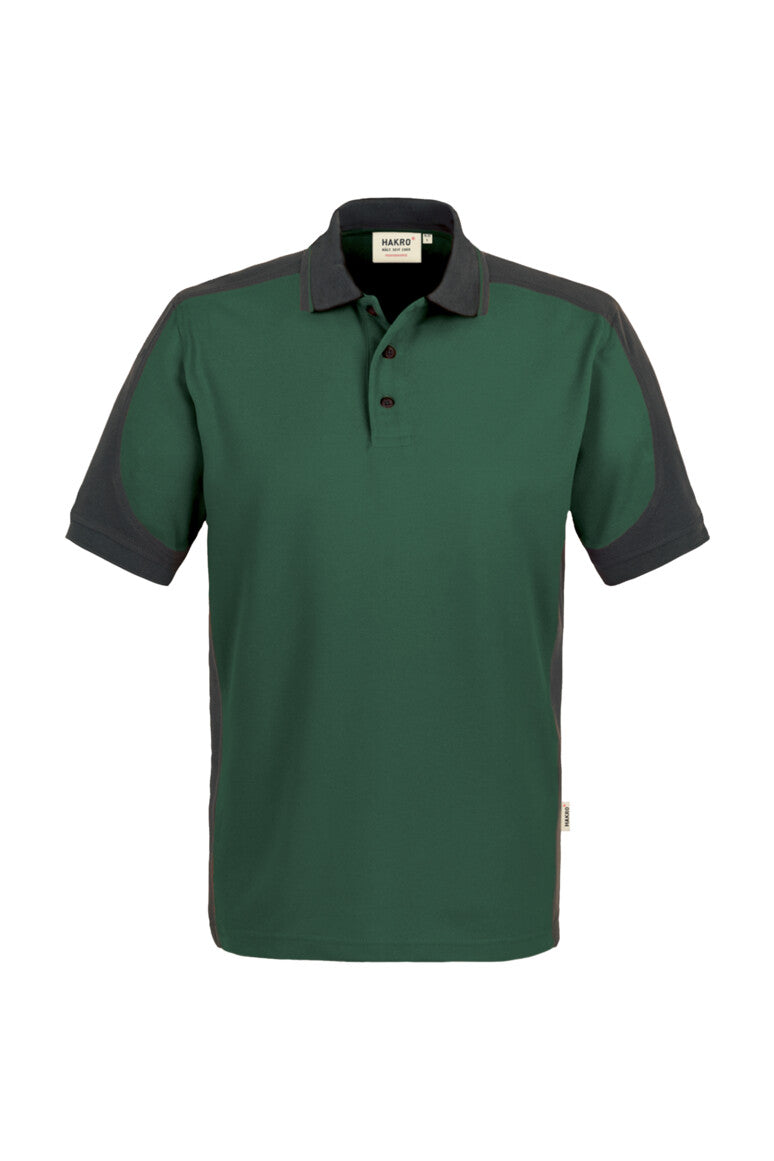 HAKRO Poloshirt Contrast MIKRALINAR® - Tanne/anthrazit - 1