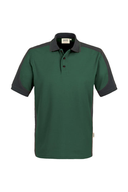 HAKRO Poloshirt Contrast MIKRALINAR® - Tanne/anthrazit - 1