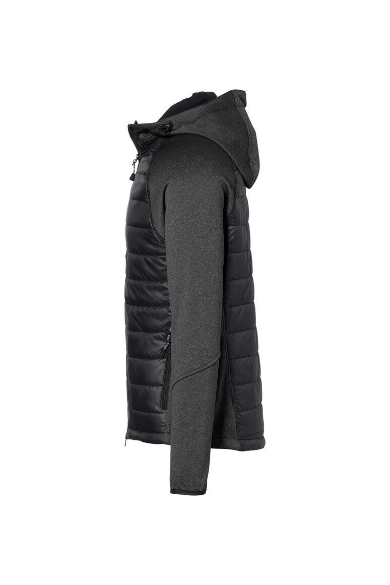 HAKRO Kapuzen-Hybridjacke Contrast - Schwarz - 2