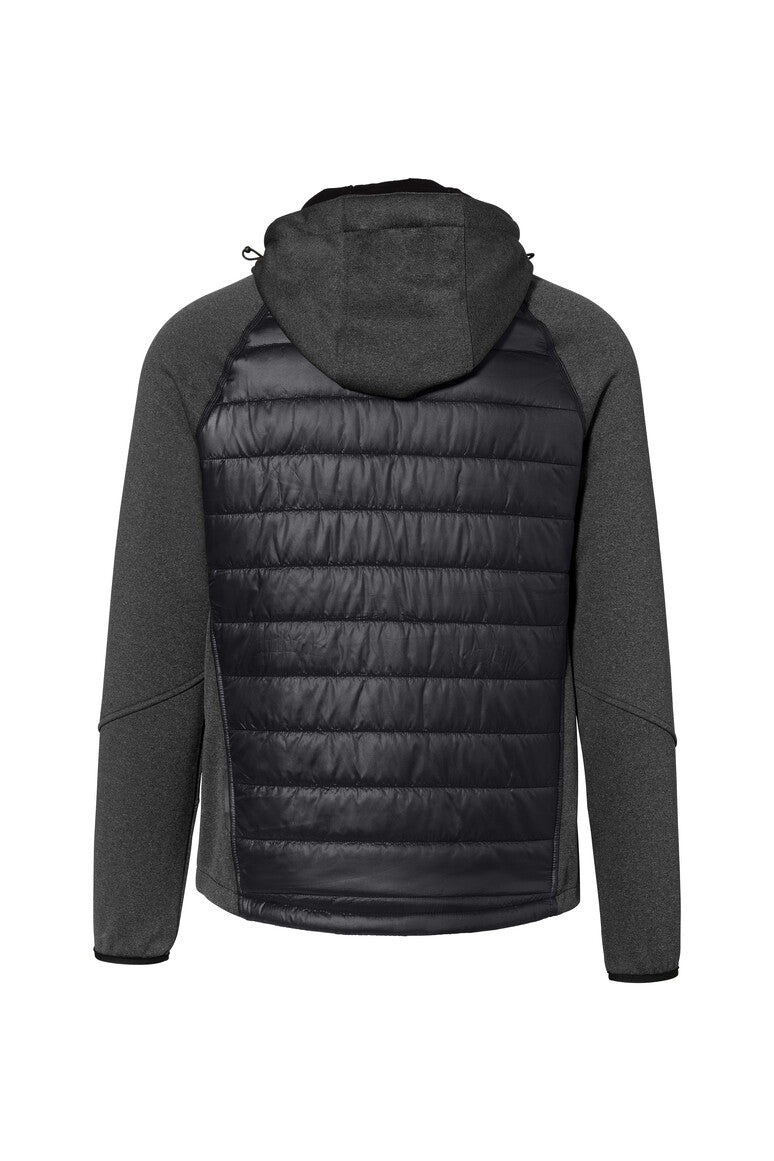 HAKRO Kapuzen-Hybridjacke Contrast - Schwarz - 3