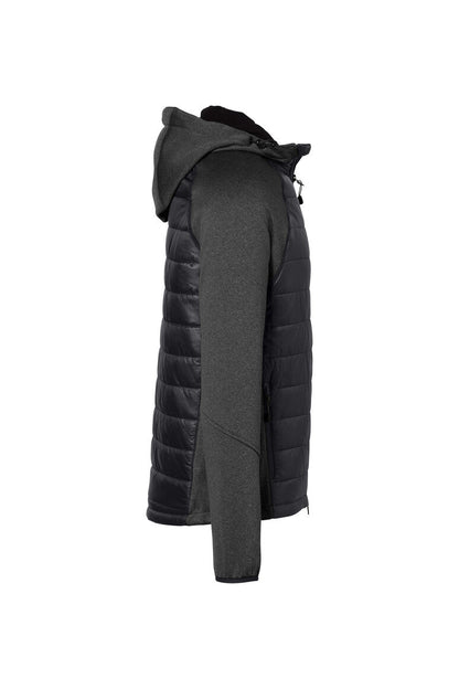 HAKRO Kapuzen-Hybridjacke Contrast - Schwarz - 4