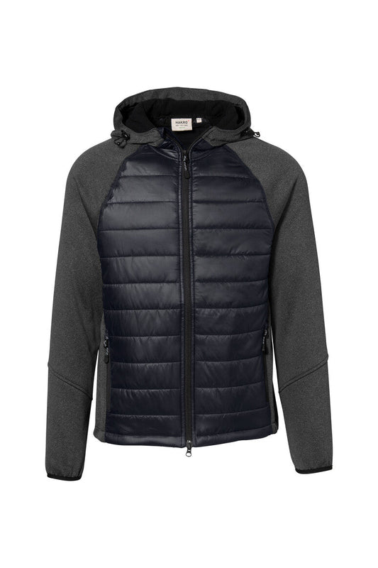 HAKRO Kapuzen-Hybridjacke Contrast - Tinte - 1