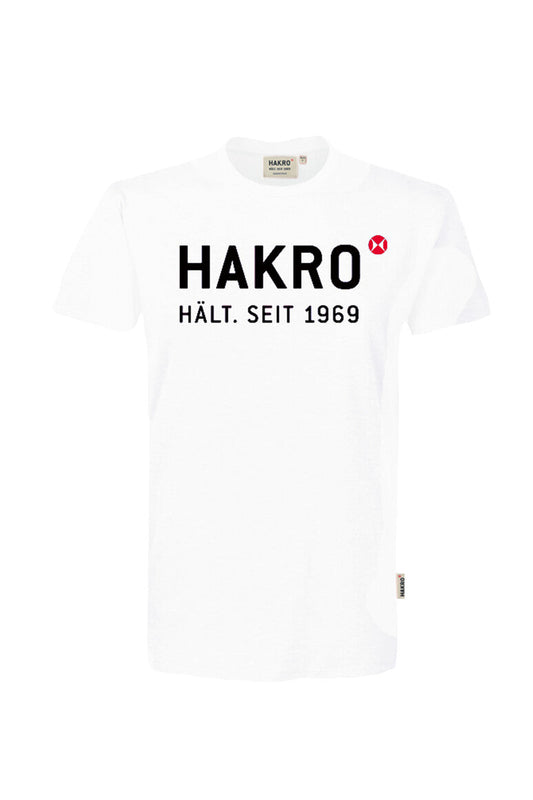 HAKRO T-Shirt Logo - Weiß - 1