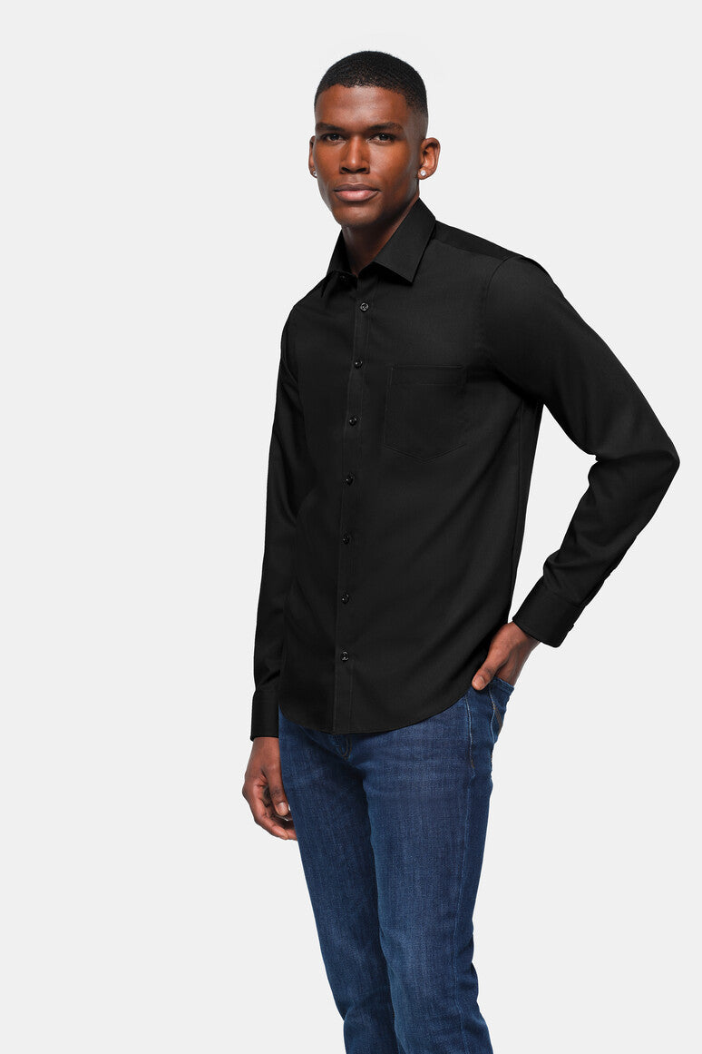 HAKRO Hemd Business Comfort - Schwarz - 5