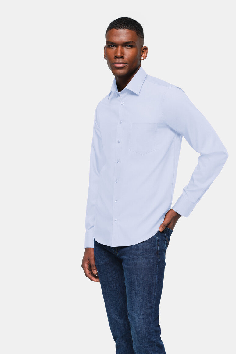 HAKRO Hemd Business Comfort - Himmelblau - 5