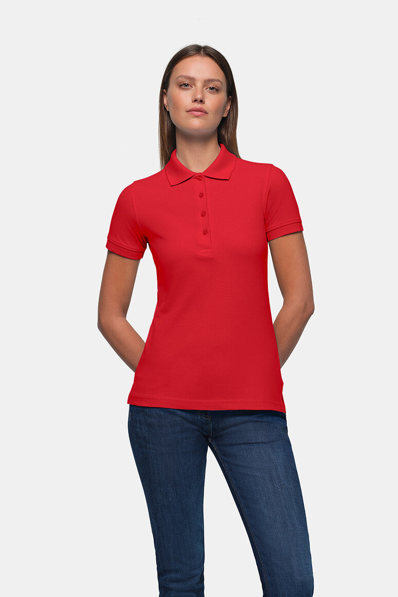 HAKRO Damen Poloshirt Classic - Rot - 5