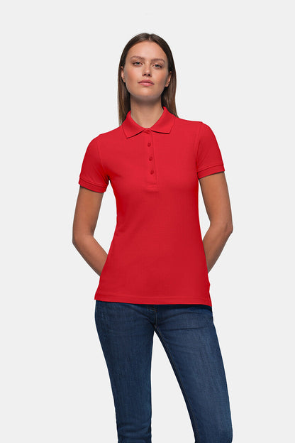 HAKRO Damen Poloshirt Classic - Rot - 5