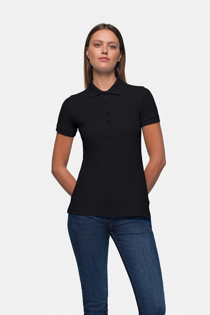 HAKRO Damen Poloshirt Classic - Schwarz - 5