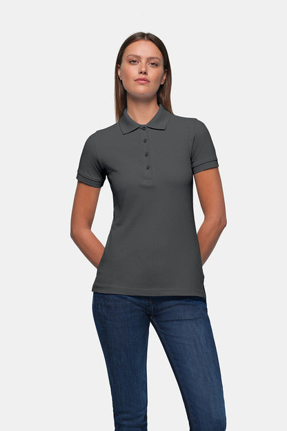 HAKRO Damen Poloshirt Classic - Anthrazit - 5