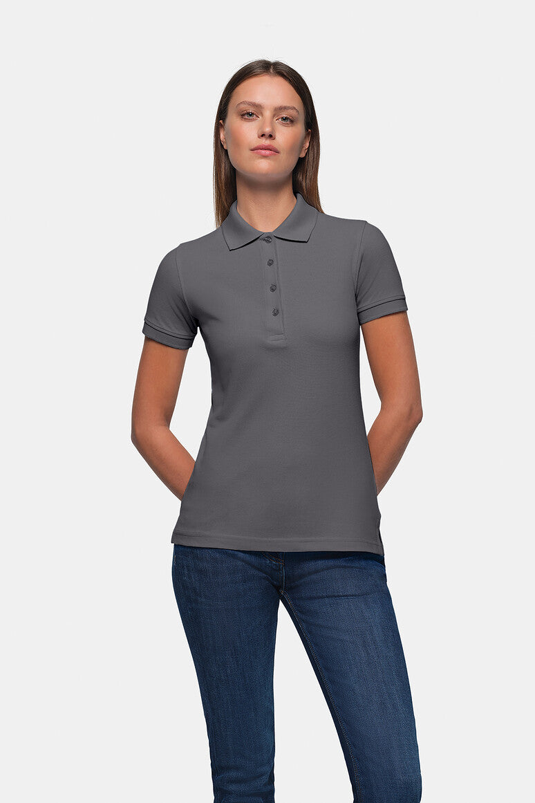 HAKRO Damen Poloshirt Classic - Graphit - 5