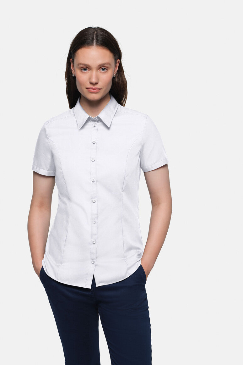 HAKRO 1/2-Arm Bluse Business - Weiß - 5