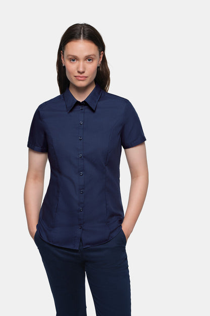 HAKRO 1/2-Arm Bluse Business - Marine - 5