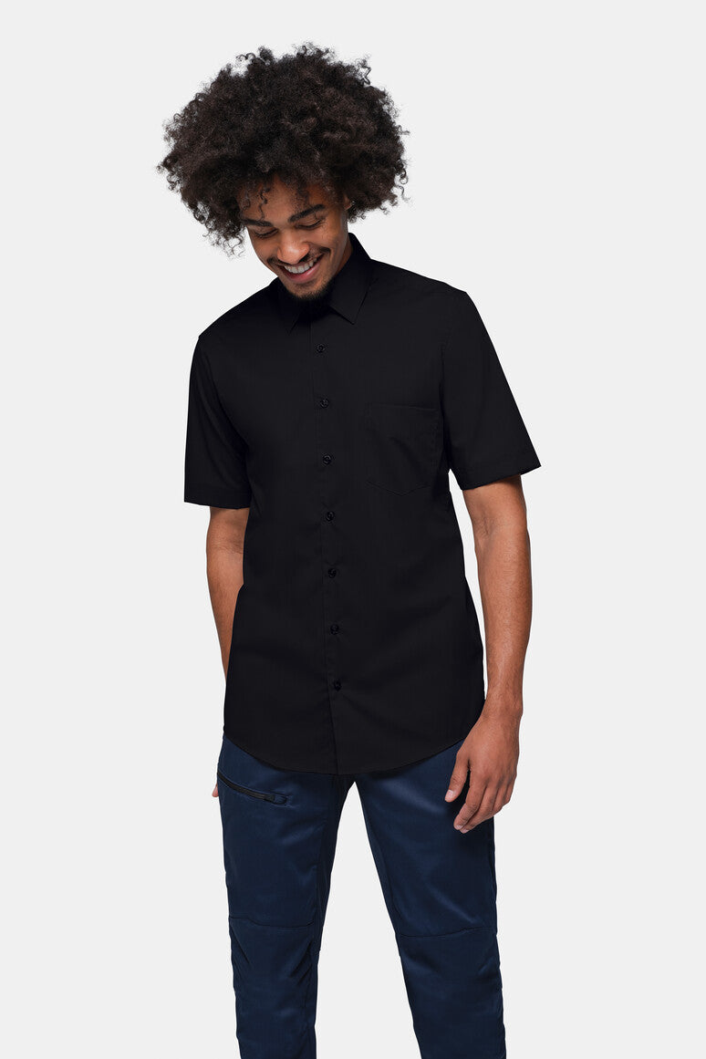 HAKRO 1/2-Arm Hemd MIKRALINAR® Comfort - Schwarz - 5