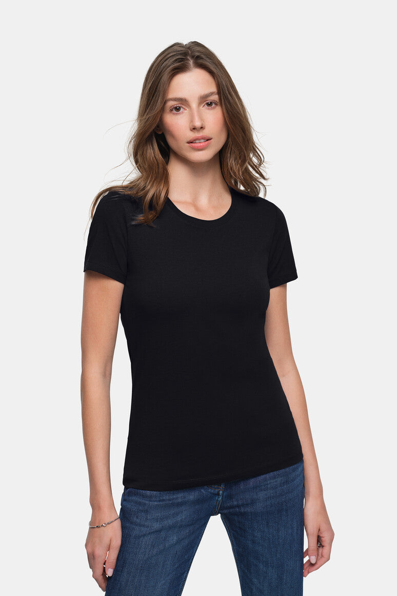 HAKRO Damen T-Shirt Classic - Schwarz - 5
