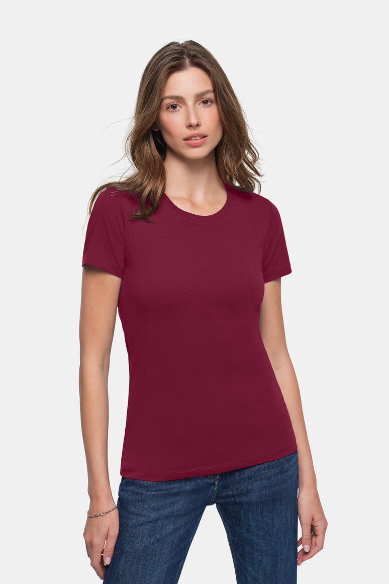HAKRO Damen T-Shirt Classic - Weinrot - 5