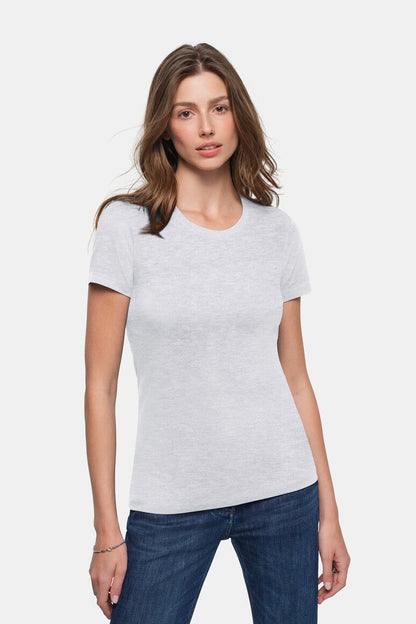 HAKRO Damen T-Shirt Classic - Ash meliert - 5