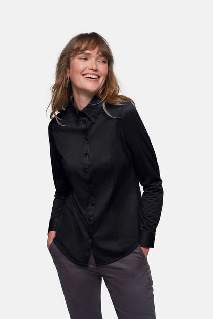 HAKRO Bluse Natural Stretch - Schwarz - 5