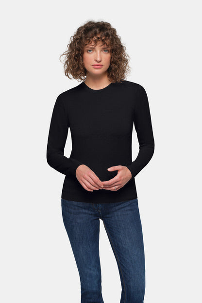 HAKRO Damen Pullover Premium-Baumwolle - Schwarz - 5