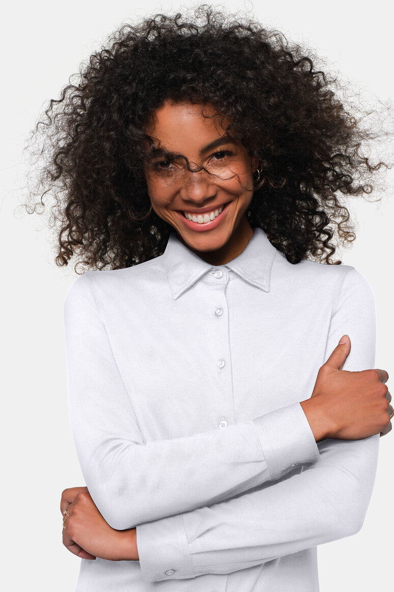 HAKRO COTTON TEC® Bluse - Weiß - 5
