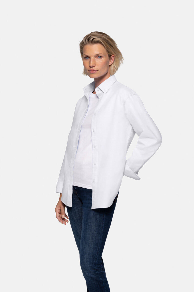 HAKRO Oxford Bluse - Weiß - 5