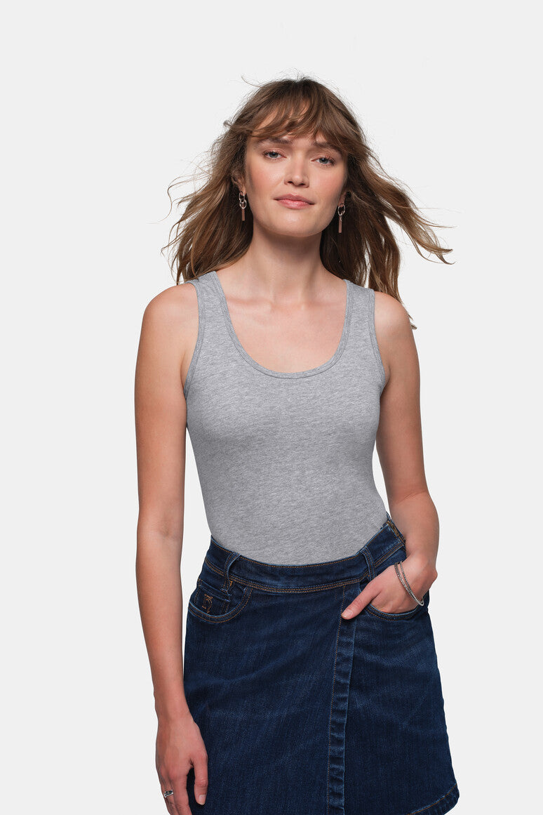 HAKRO Damen Tank-Top Classic - Grau meliert - 5