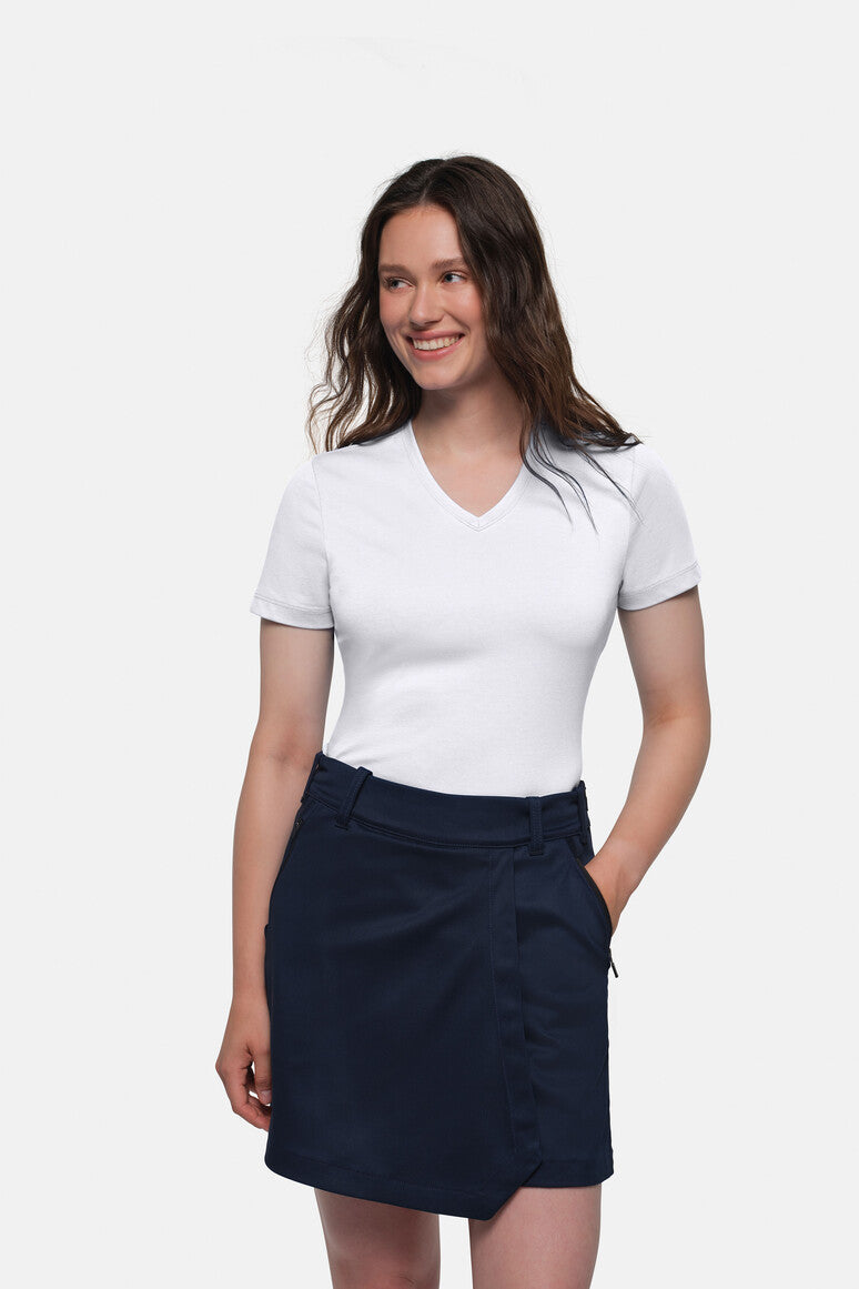 HAKRO COTTON TEC® Damen V-Shirt - Weiß - 5
