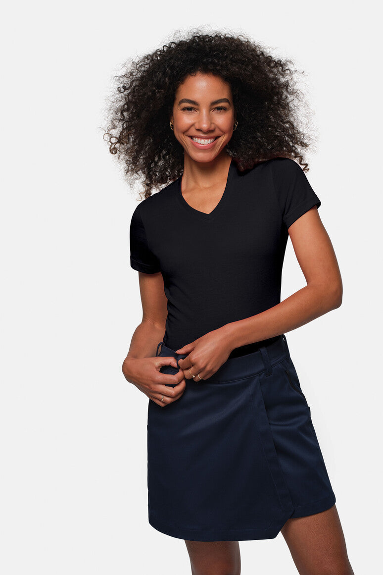 HAKRO Damen V-Shirt MIKRALINAR® - Schwarz - 5