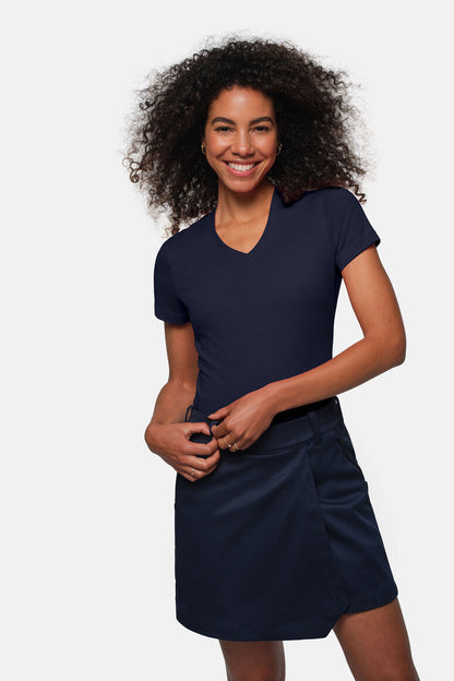 HAKRO Damen V-Shirt MIKRALINAR® - Tinte - 5