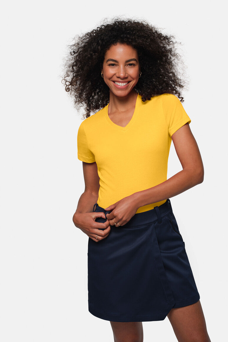 HAKRO Damen V-Shirt MIKRALINAR® - Sonne - 5