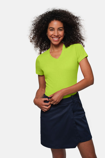 HAKRO Damen V-Shirt MIKRALINAR® - Kiwi - 5