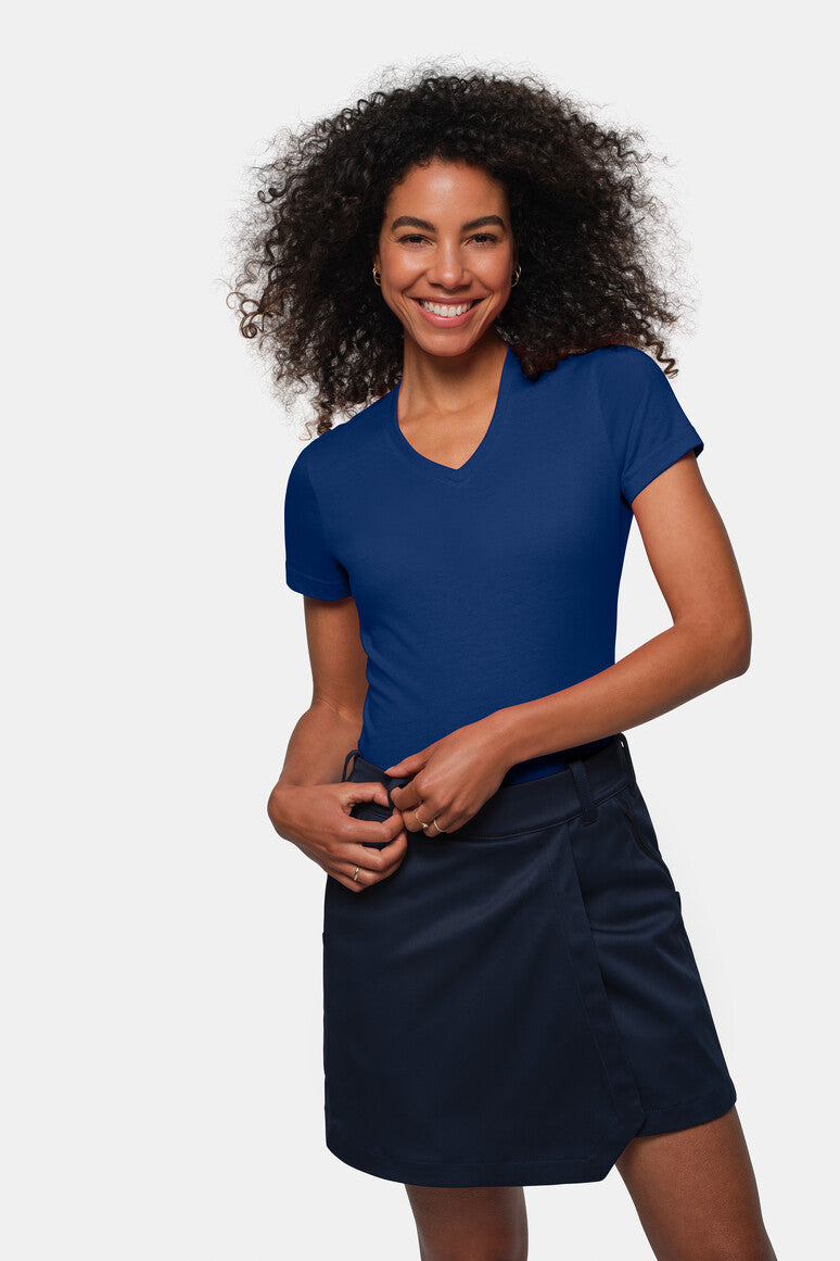 HAKRO Damen V-Shirt MIKRALINAR® - Ultramarinblau - 5