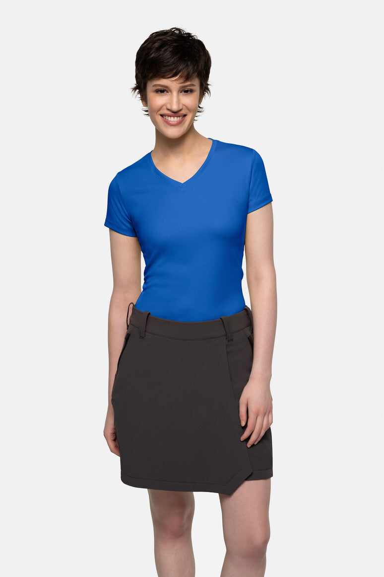 HAKRO Damen V-Shirt COOLMAX® - Royalblau - 5