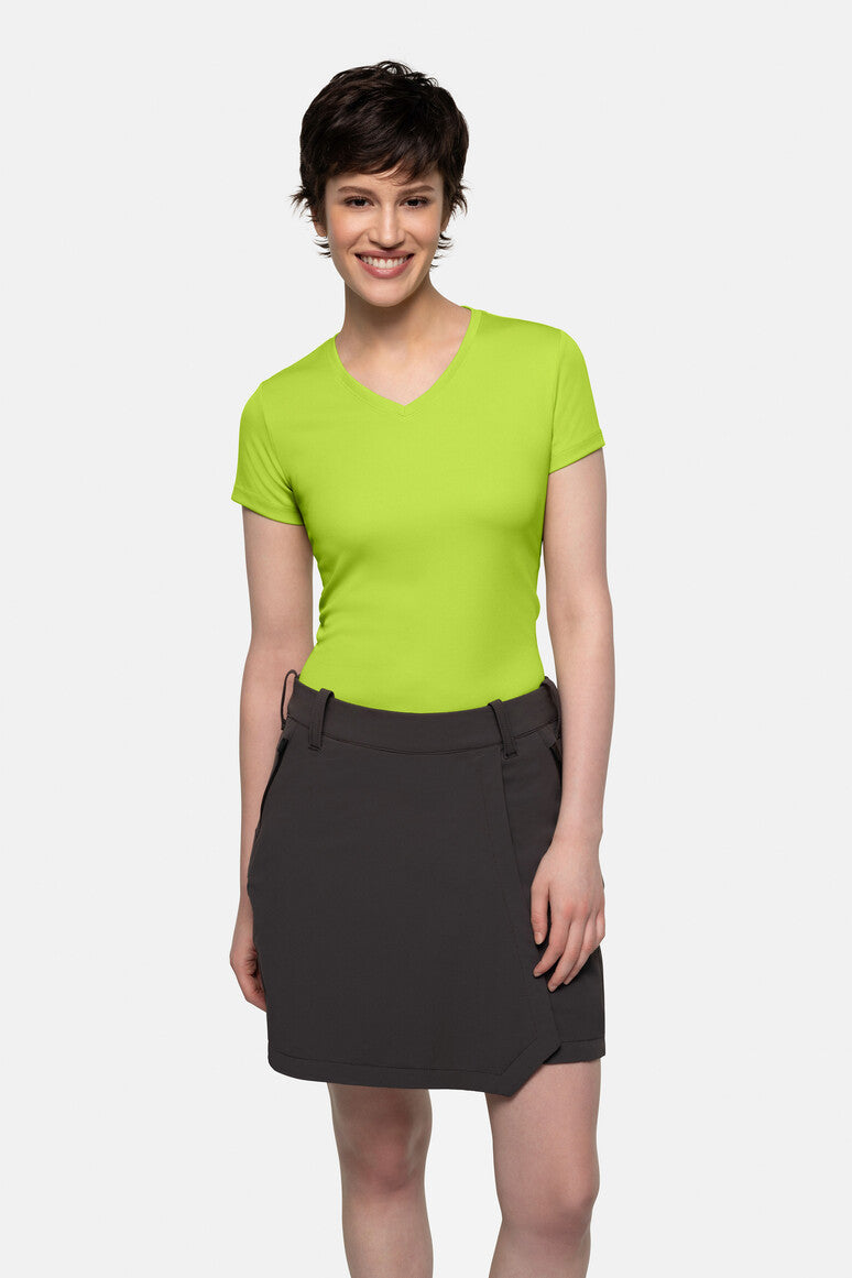 HAKRO Damen V-Shirt COOLMAX® - Kiwi - 5