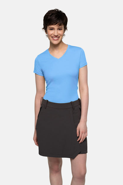 HAKRO Damen V-Shirt COOLMAX® - Malibublau - 5