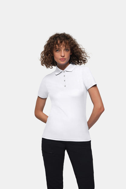 HAKRO Damen Poloshirt COOLMAX® - Weiß - 5
