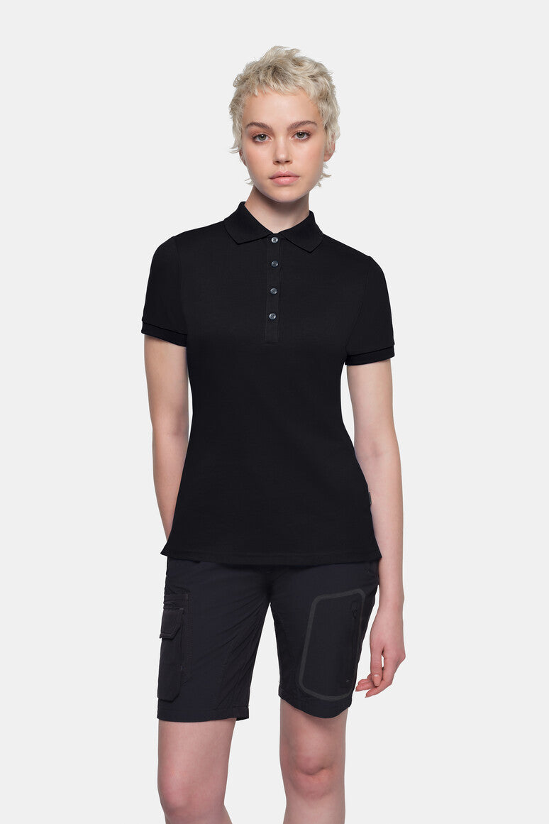 HAKRO COTTON TEC® Damen Poloshirt - Schwarz - 5