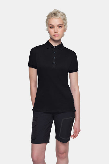 HAKRO COTTON TEC® Damen Poloshirt - Schwarz - 5