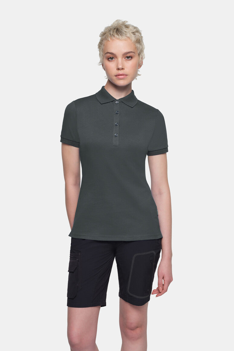 HAKRO COTTON TEC® Damen Poloshirt - Anthrazit - 5