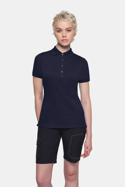 HAKRO COTTON TEC® Damen Poloshirt - Tinte - 5