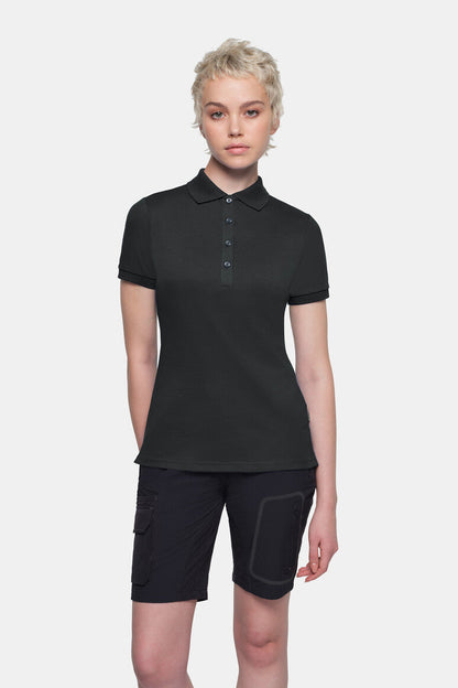 HAKRO COTTON TEC® Damen Poloshirt - Karbongrau - 5