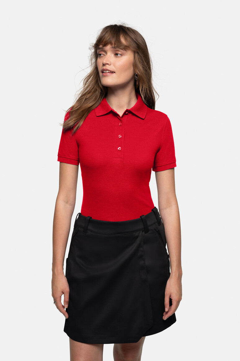 HAKRO Damen Poloshirt MIKRALINAR® - Rot - 5