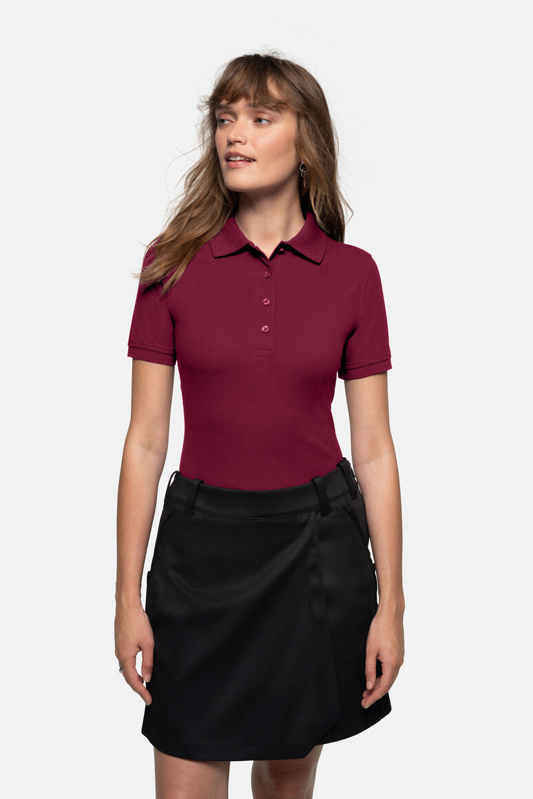 HAKRO Damen Poloshirt MIKRALINAR® - Weinrot - 5