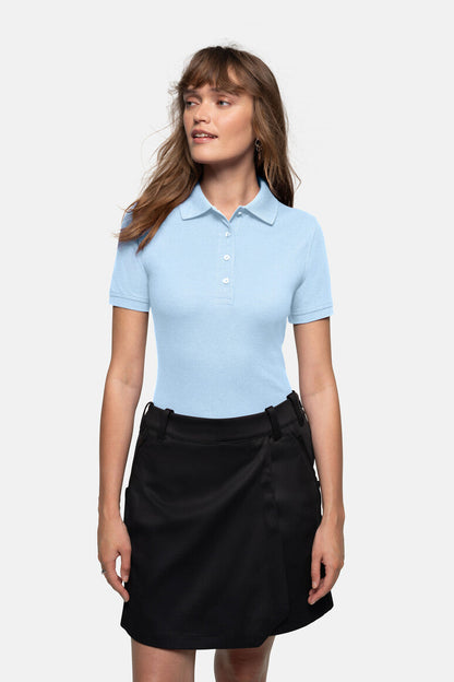 HAKRO Damen Poloshirt MIKRALINAR® - Eisblau - 5