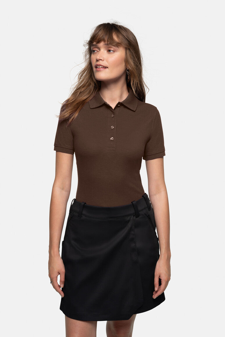 HAKRO Damen Poloshirt MIKRALINAR® - Schokolade - 5