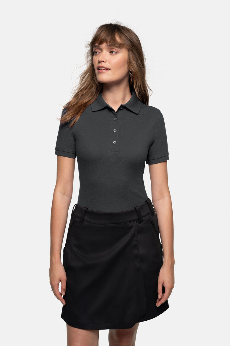 HAKRO Damen Poloshirt MIKRALINAR® - Karbongrau - 5