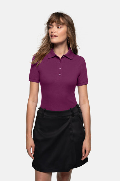 HAKRO Damen Poloshirt MIKRALINAR® - Aubergine - 5