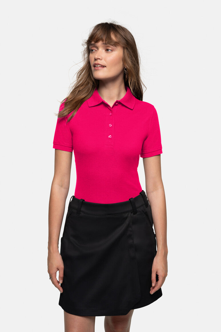 HAKRO Damen Poloshirt MIKRALINAR® - Magenta - 5